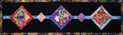 Black Party Mat table runner