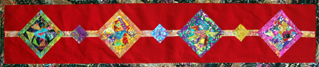 Red Party Mat table runner